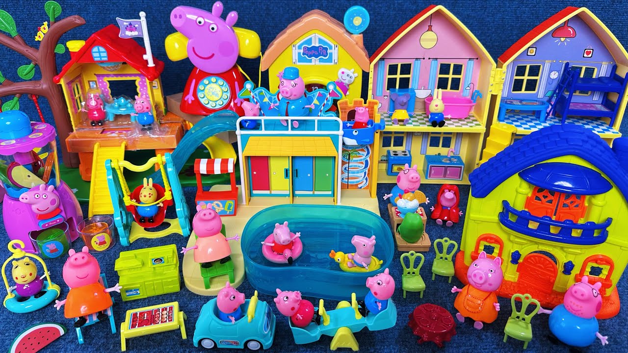 Toy Topic 10 Minutes Satisfying with Unboxing Peppa Pig Water Park and Playground ...