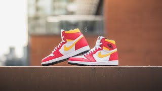 AIR JORDAN 1 HIGH OG "LIGHT FUSION RED