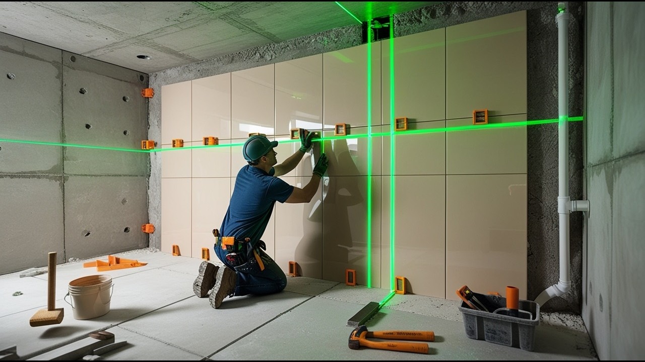 The Wall Tiles Install Is Incredibly Impressive | Precision Tiling ...