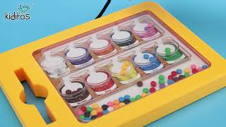 How to Play with the 2-in-1 Magnetic Bead Art, Sorting and Counting Board