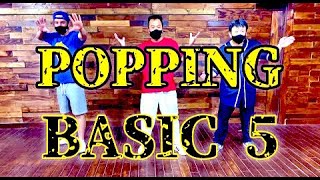 UENO DANCE【POPPING BASIC-5】FRESNO・TWIST-O-FLEX・WALK OUT・BOTOM FIRST・NECK-O-FLEX