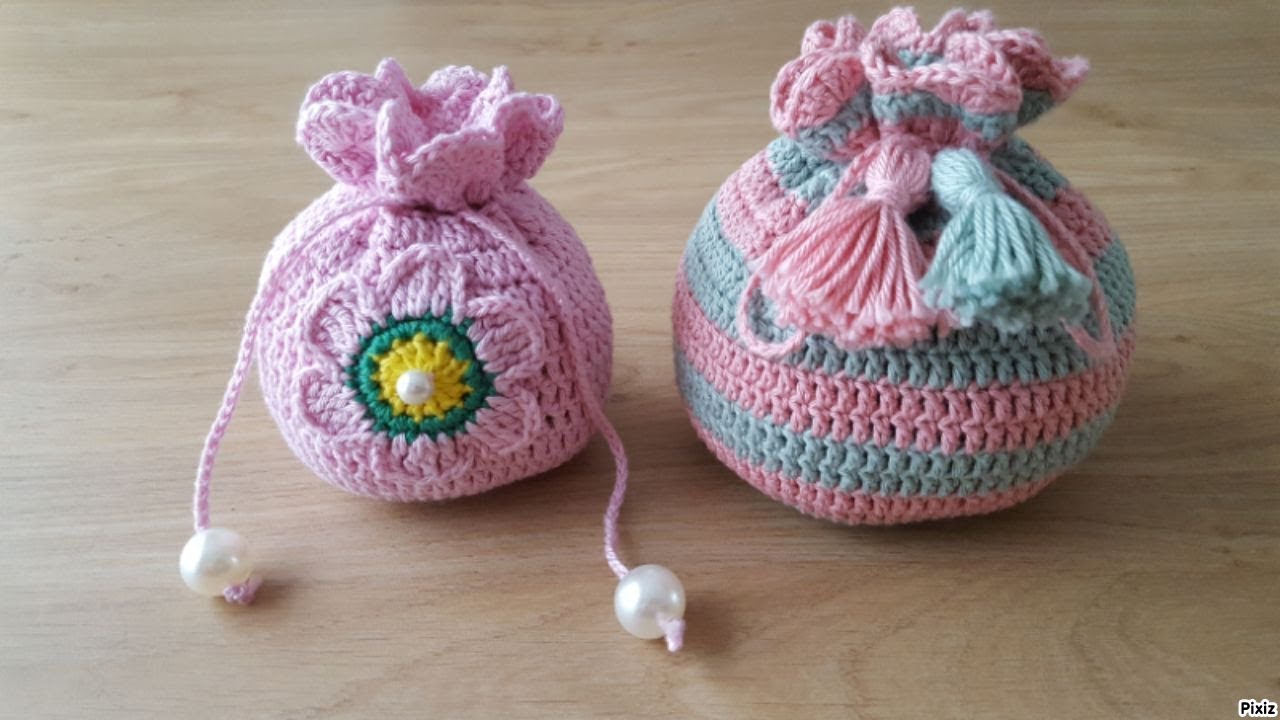 Tığ işi kese yapımı/Örgü modelleri