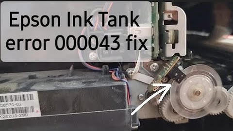 Epson L4260 error Printer error. ContactEpson Support.Non-printing featuresare available000043