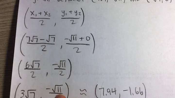 Finding the Midpoint Between Two Points (Example)