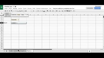 RECHERCHE UNE VALEUR DANS UN TABLEAU GOOGLE SHEET
