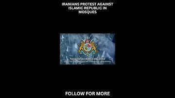 ANTI-ISLAM PROTEST INSIDE MOSQUE: Iranians REJECT Islamic Republic and yell "LONG LIVE THE SHAH!"