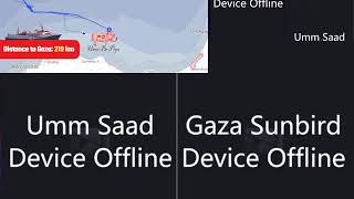 Freedom Flotilla sailing to Gaza - 130km to High Risk Zone - LiveCAMS &amp; Tracker