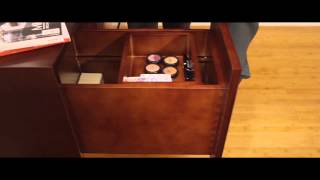 Ronbow Rebecca Vanity in Dark Cherry Finish