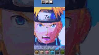NARUTO Minecraft Pixel Art #shorts #naruto #minecraft