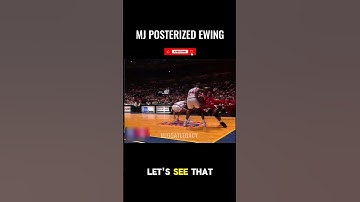 The Dunk That Haunted Ewing Forever 😳 | MJ Went Off #shorts