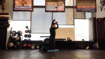 Tall Kneeling DB KB Low to High Chop