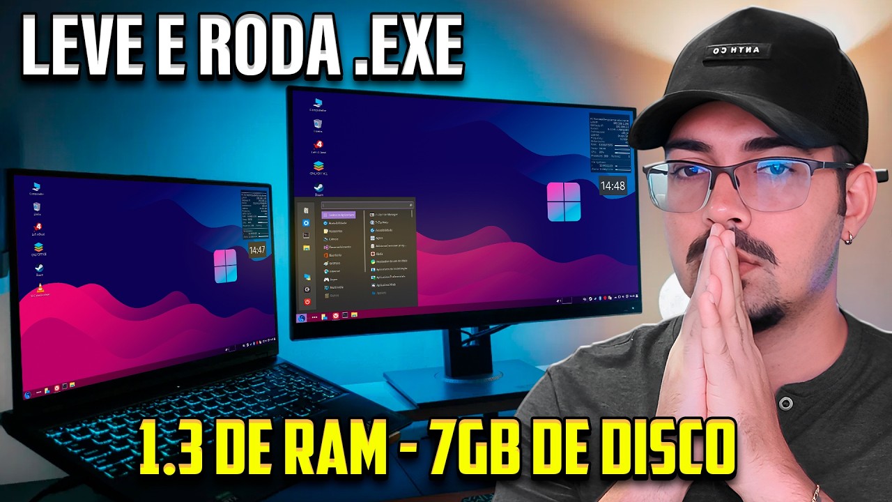 Parei de usar WINDOWS 10! Este sistema é 10x MAIS LEVE e BONITO. 😍 LastOS