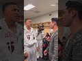 Ryan Garcia &amp; Mike Tyson chilling in David Benavidez’s locker room 🤩