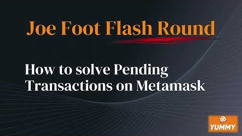 How to solve Pending Transactions on Metamask