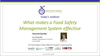 What makes a Food Safety Management System effective