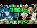 Top 5 AI Side Hustles That Pay Daily