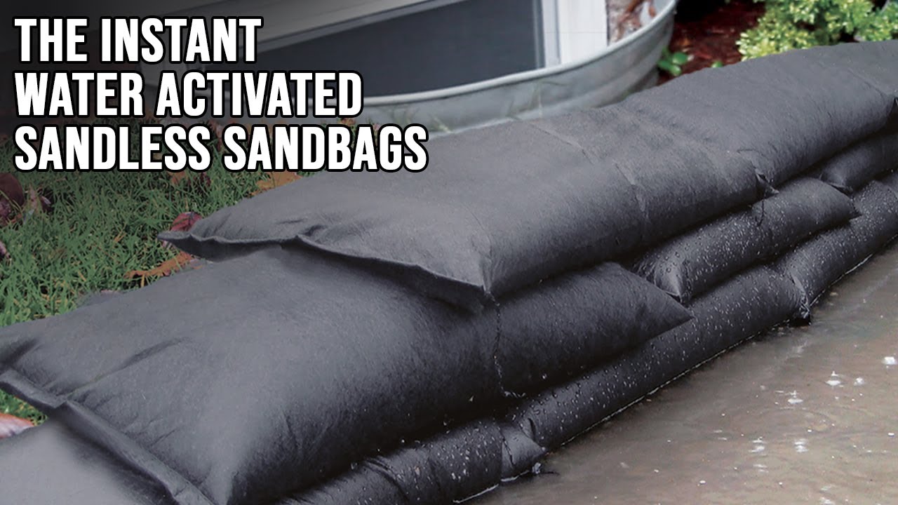 The Instant Water Activated Sandless Sandbags YouTube