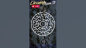 Circular mazes Maze 31 #hiddenpuzzles #mazes