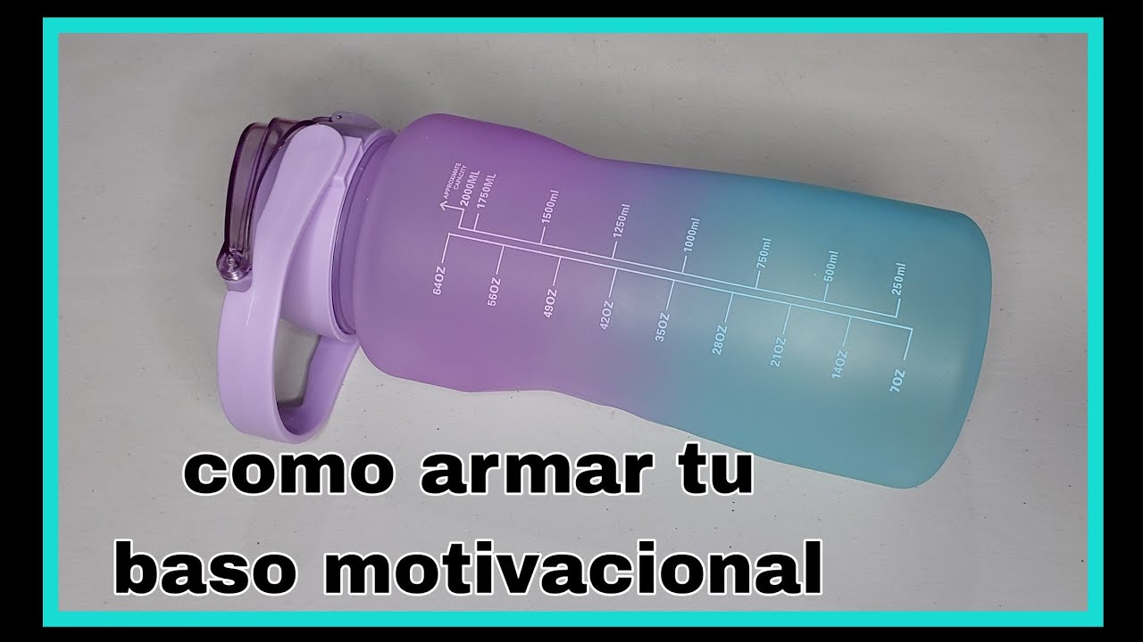 Botella motivacional de 2 litros - Beauty Make Up