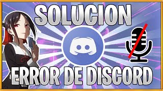 SOLUCIONAR EL ERROR DE DISCORD MICRÓFONO NO ES DETECTADO