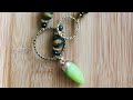 Green and Gold Necklace and Earrings Tutorial Featuring Jesse James Beads!! ☘️☘️☘️