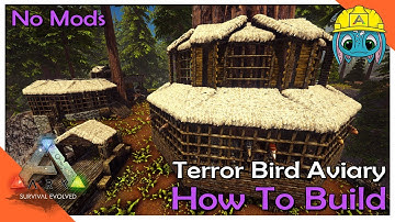 How To Build Terror Bird Aviary! | ARK: Building w/ Fizz (No MODS)
