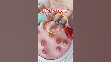 ⚠️ [Knot to Know!!] 🪢 Tassel knot tying. #shorts #diy #knot #rope #knot2know #camping