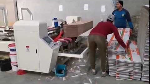 Inline Auto Folder Gluer Strapper For Corrugated Cartons