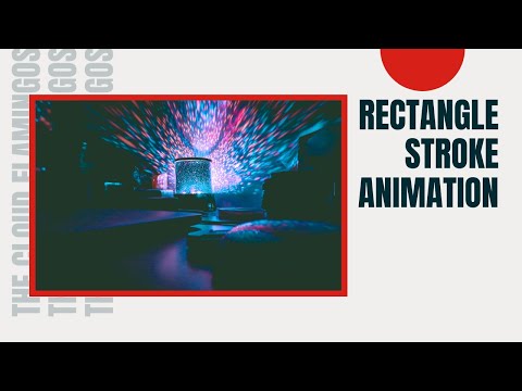 Rectangle Stroke Animation - After effects tutorial | Trim Paths |