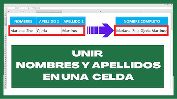 como unir NOMBRES y APELLIDOS en EXCEL con FORMULAS y SIN FORMULAS ( 3 formas)