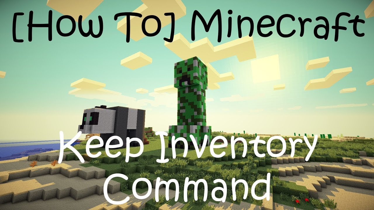 How to keep your Inventory in Minecraft - YouTube