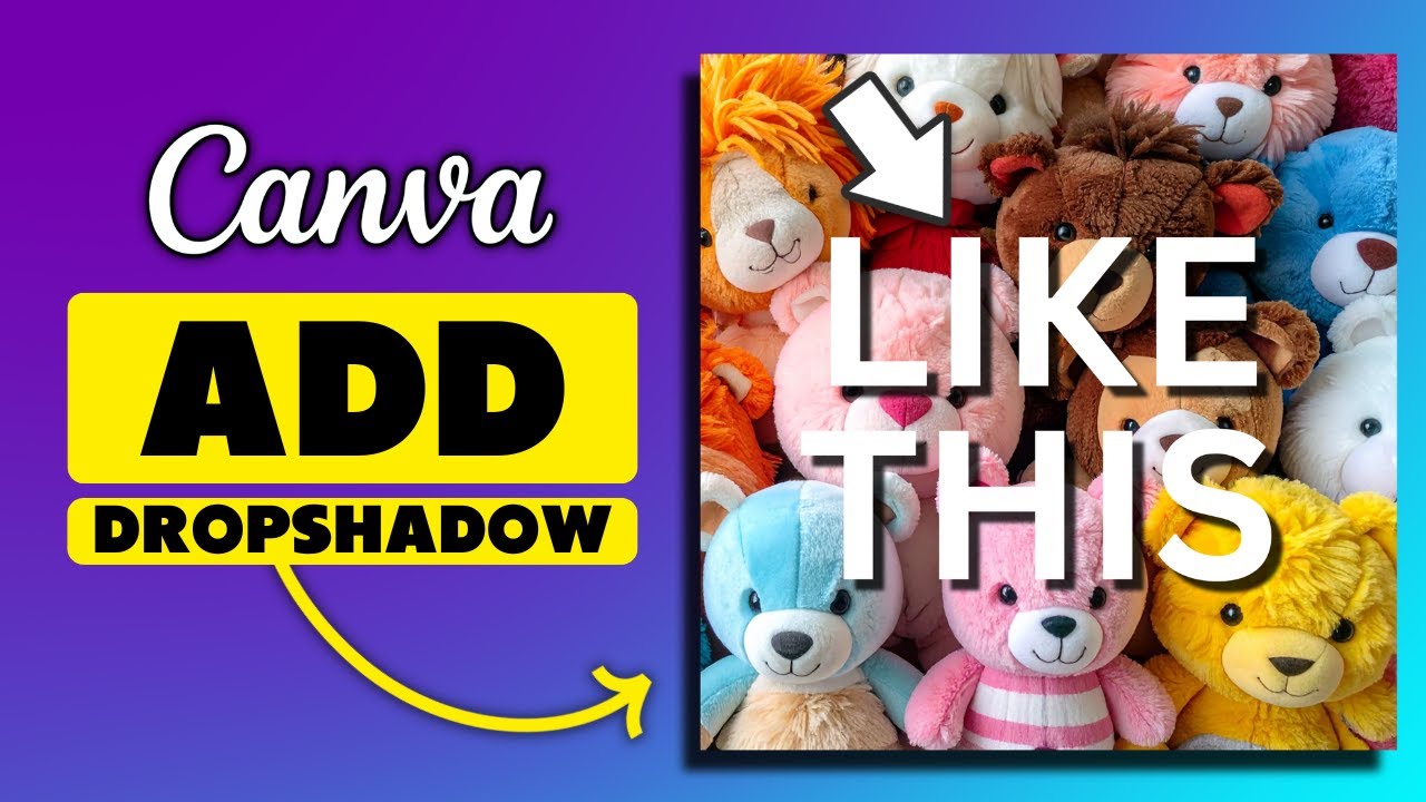 Как добавить тень в Canva