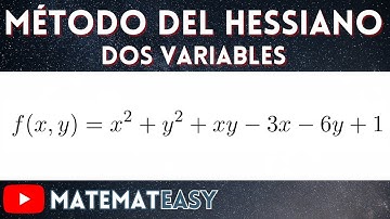📌 Método del Hessiano | Máximos y Mínimos Relativos en Tres Variables. Ejercicio 1