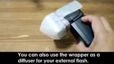 Easy to make diffuser for Pop-Up SLR and Ext Flash.