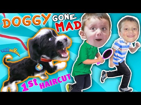 OUR PUPPY BITES & CHASES US AROUND HOUSE!OREO, Princess or Beast? (FUNnel Vision Doggy Vloggy)