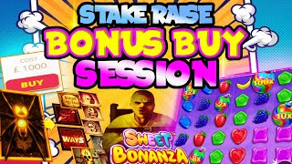 Ultimate Online Slots Stake Raise Session! £1000 Bonus Buy! 🎰💰