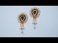 How To Make  Designer Earrings | Paper Earrings | Jewellery Making|DIY+earring(earring)diaries