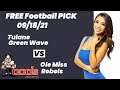 Free Football Pick Tulane Green Wave vs Ole Miss Rebels Picks, 9/18/2021 College Football