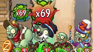 It is a back-to-back 69-X attack | Ohio Mod | PvZ Heroes