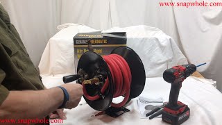 Harbor Freight Central Pneumatic Air Hose Reel with 3/8 in. x 30 ft