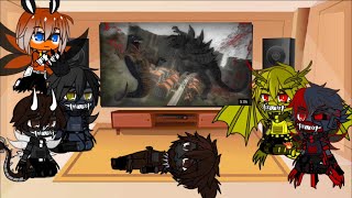 The Kaiju React to Zilla vs. Gorosaurus - Godzilla Fan Project Animation || Gacha club ||