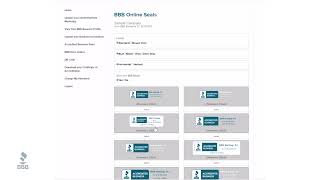 BBB Accounts Page - Adding the Dynamic Seal to your website
