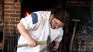 Video Clip - Blacksmith Working - George Washington's Mt. Vernon Estate - sidneysealine