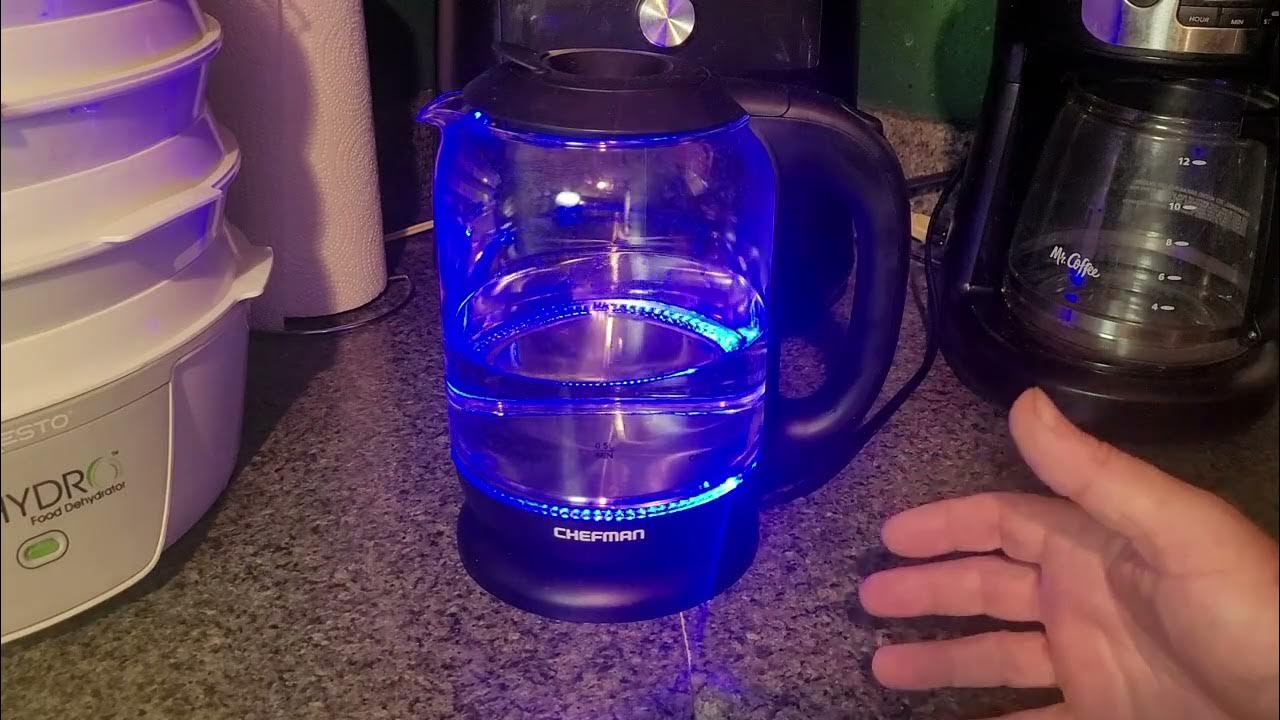 Chefman Electric Tea Kettle Boil Water Quick & Easy YouTube