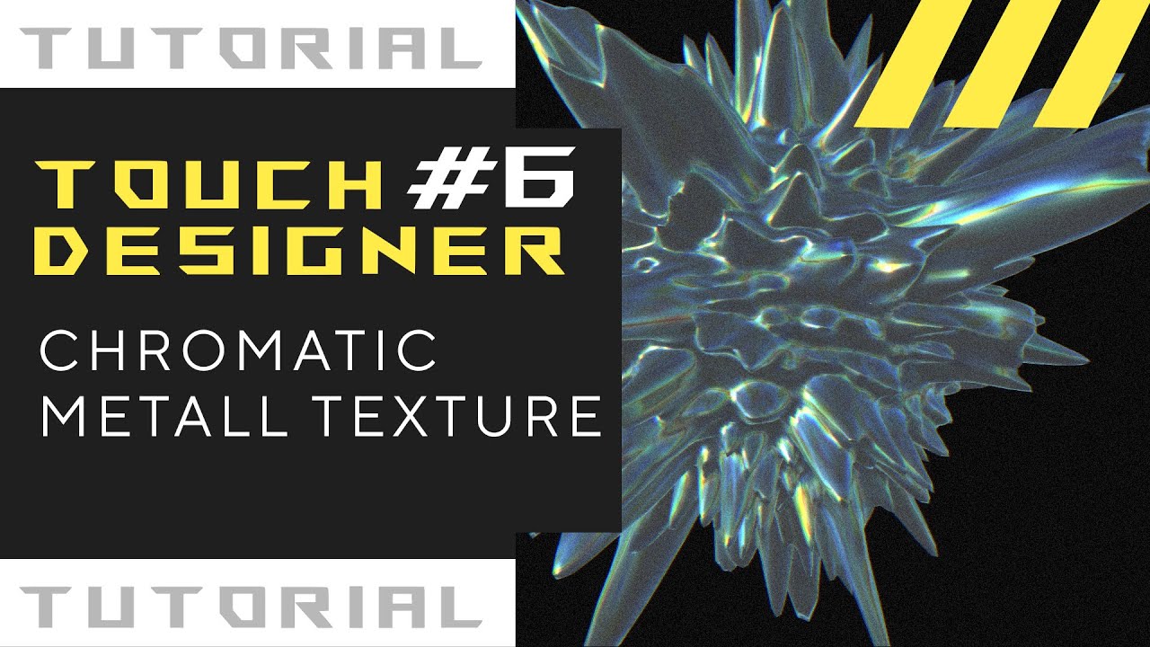 TouchDesigner tutorial 6. Chrome metall texture & improve your render