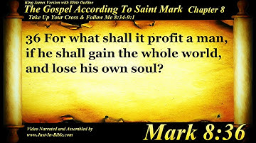 Evangelie van Marcus Hoofdstuk 8 - Bijbelboek #41 - De Heilige Bijbel KJV HD Audio-tekst Lees mee