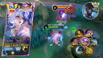 MOONTON THANKS FOR NEW LAYLA ONE SHOT BUFFED BUILD! | LAYLA NEW BEST BUILD 2025!