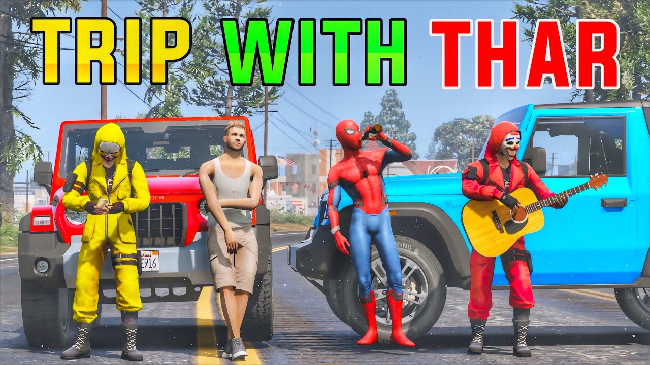 Adam Went To Trip With Thar | Gta 5 In Telugu