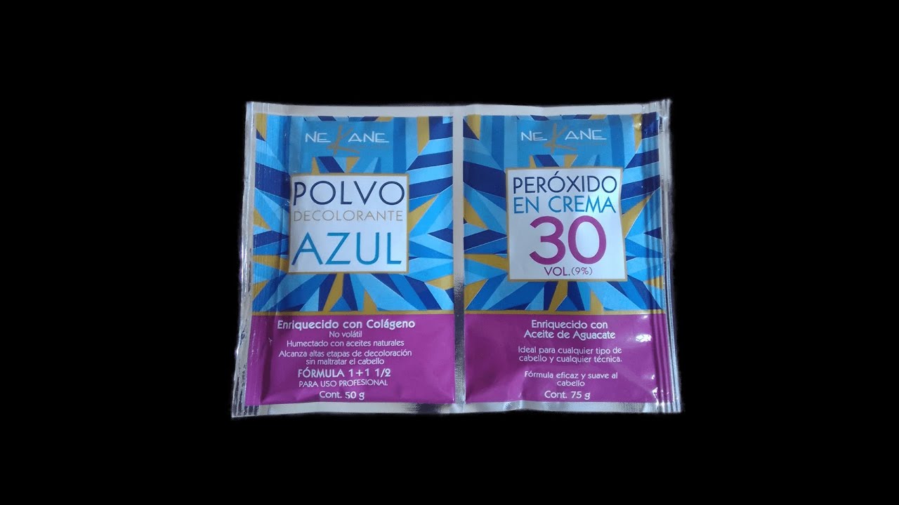 Polvo decolorante azul para el cabello UNI.K 500g