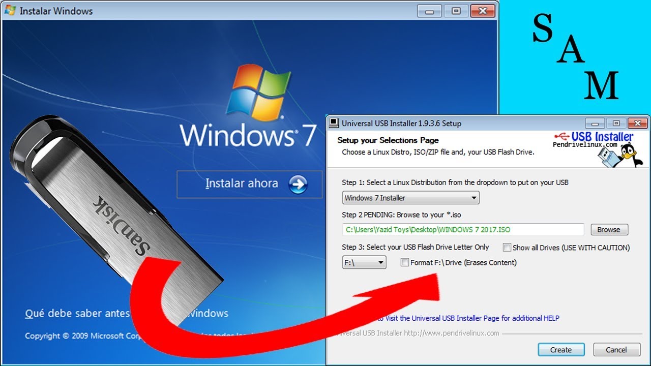 universal usb installer windows 7 iso